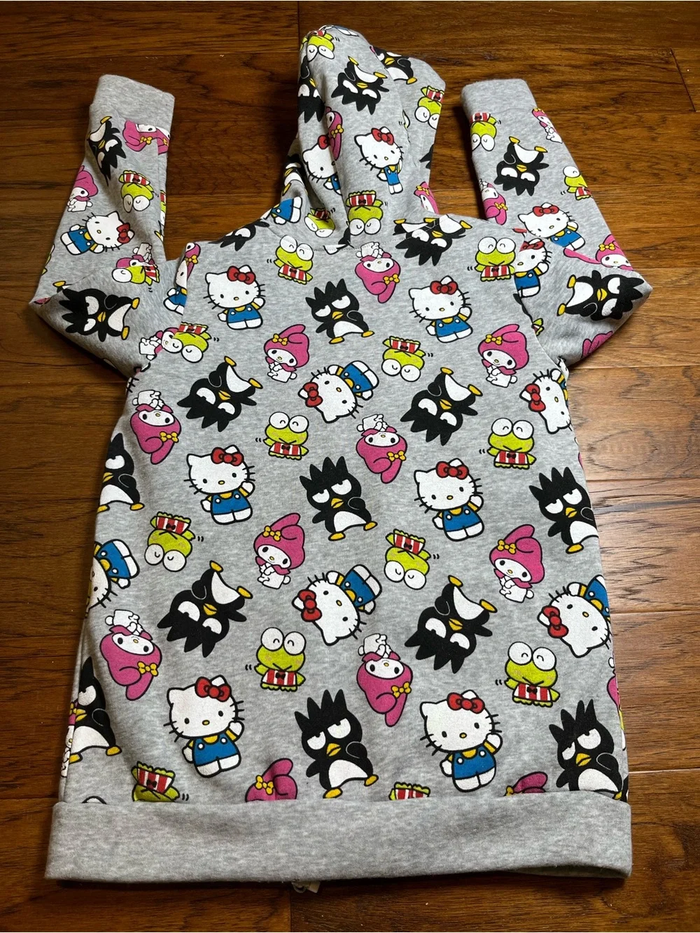 Sanrio Kids' Grey Hello Kitty & Friends Zip-Up Hoodie